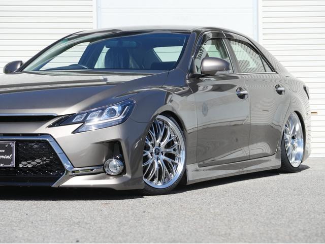 マークX 250G リラックスセレクション 全国保証 前後G´s仕様 新品車高調 3眼シーケンシャルウィンカーヘッドライト 新品19アルミ HDDナビ バックカメラ フルセグ地デジ DVD スマートキー 4本出しマフラーカッター(26枚目)