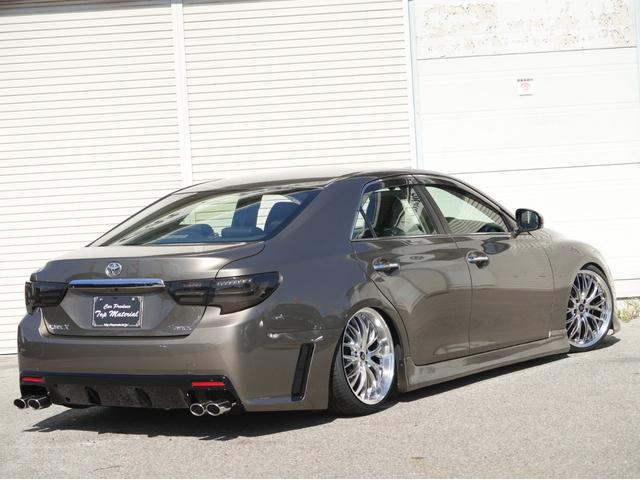 マークX 250G リラックスセレクション 全国保証 前後G´s仕様 新品車高調 3眼シーケンシャルウィンカーヘッドライト 新品19アルミ HDDナビ バックカメラ フルセグ地デジ DVD スマートキー 4本出しマフラーカッター(59枚目)