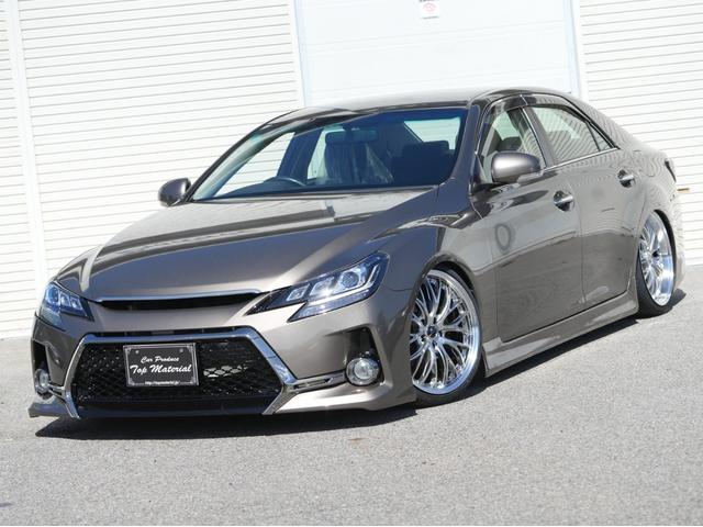 マークX 250G リラックスセレクション 全国保証 前後G´s仕様 新品車高調 3眼シーケンシャルウィンカーヘッドライト 新品19アルミ HDDナビ バックカメラ フルセグ地デジ DVD スマートキー 4本出しマフラーカッター(61枚目)