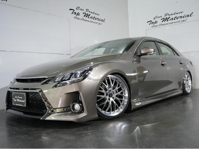 マークX 250G リラックスセレクション 全国保証 前後G´s仕様 新品車高調 3眼シーケンシャルウィンカーヘッドライト 新品19アルミ HDDナビ バックカメラ フルセグ地デジ DVD スマートキー 4本出しマフラーカッター(70枚目)