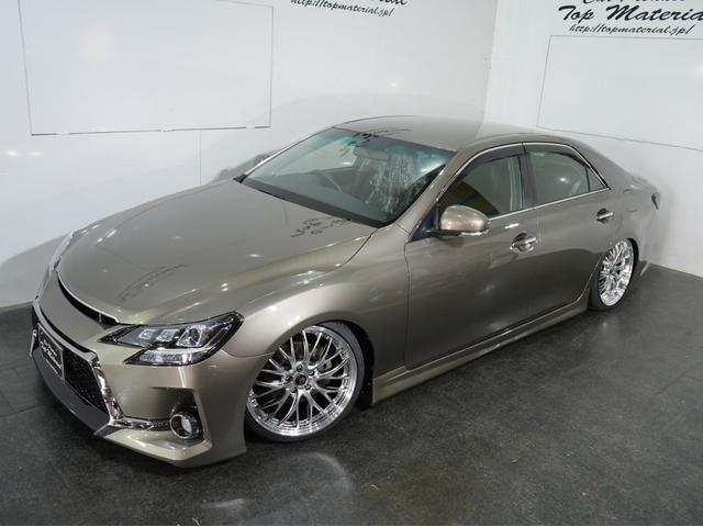 マークX 250G リラックスセレクション 全国保証 前後G´s仕様 新品車高調 3眼シーケンシャルウィンカーヘッドライト 新品19アルミ HDDナビ バックカメラ フルセグ地デジ DVD スマートキー 4本出しマフラーカッター(71枚目)