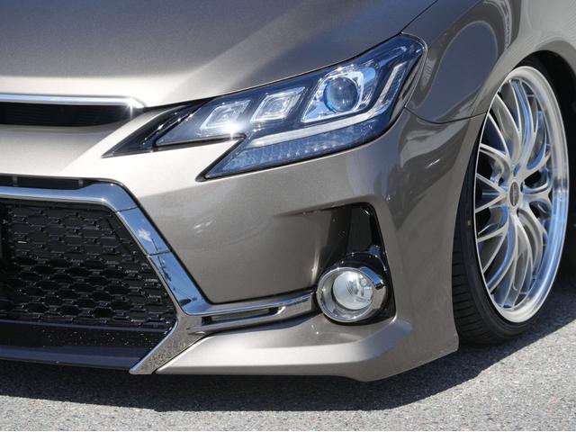 マークX 250G リラックスセレクション 全国保証 前後G´s仕様 新品車高調 3眼シーケンシャルウィンカーヘッドライト 新品19アルミ HDDナビ バックカメラ フルセグ地デジ DVD スマートキー 4本出しマフラーカッター(77枚目)