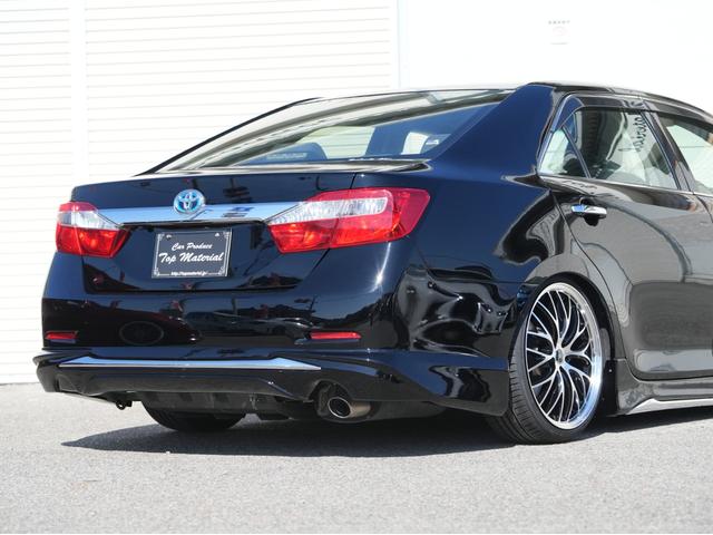 カムリ ハイブリッド Gパッケージ 全国保証 ハイブリッド 後期仕様スピンドルエアロ シーケンシャルウィンカーヘッドライト 新品車高調 新品19アルミ 新品タイヤ ナビ Bluetooth フルセグ地デジ バックカメラ 走行3万km台(27枚目)