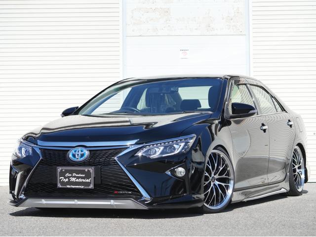 カムリ ハイブリッド Gパッケージ 全国保証 ハイブリッド 後期仕様スピンドルエアロ シーケンシャルウィンカーヘッドライト 新品車高調 新品19アルミ 新品タイヤ ナビ Bluetooth フルセグ地デジ バックカメラ 走行3万km台(75枚目)