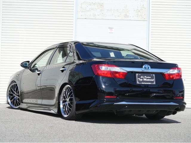 カムリ ハイブリッド Gパッケージ 全国保証 ハイブリッド 後期仕様スピンドルエアロ シーケンシャルウィンカーヘッドライト 新品車高調 新品19アルミ 新品タイヤ ナビ Bluetooth フルセグ地デジ バックカメラ 走行3万km台(78枚目)