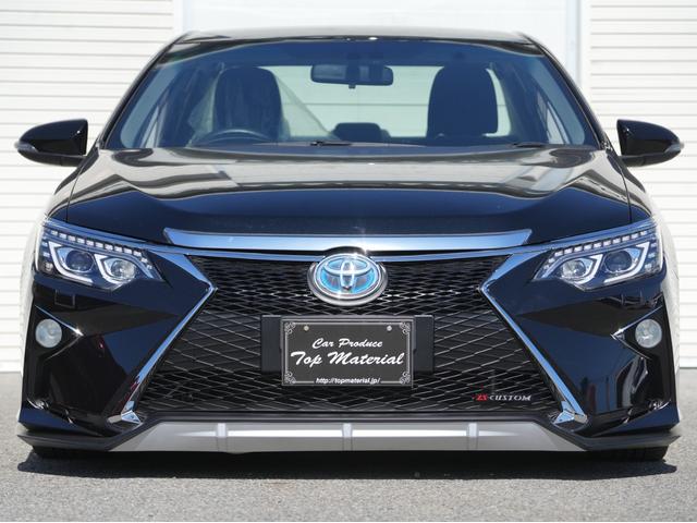 カムリ ハイブリッド 全国保証 ハイブリッド 後期仕様スピンドルエアロ シーケンシャルウィンカーヘッドライト 新品車高調 新品19アルミ 新品タイヤ ナビ 地デジ ETC 走行4万km台(6枚目)