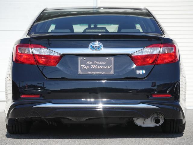 カムリ ハイブリッド 全国保証 ハイブリッド 後期仕様スピンドルエアロ シーケンシャルウィンカーヘッドライト 新品車高調 新品19アルミ 新品タイヤ ナビ 地デジ ETC 走行4万km台(8枚目)