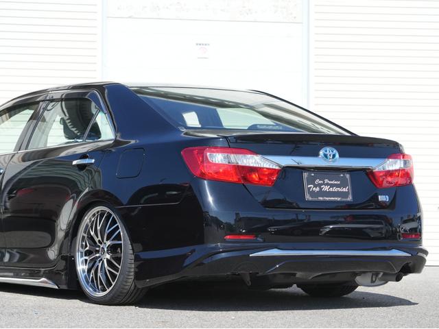 カムリ ハイブリッド 全国保証 ハイブリッド 後期仕様スピンドルエアロ シーケンシャルウィンカーヘッドライト 新品車高調 新品19アルミ 新品タイヤ ナビ 地デジ ETC 走行4万km台(29枚目)