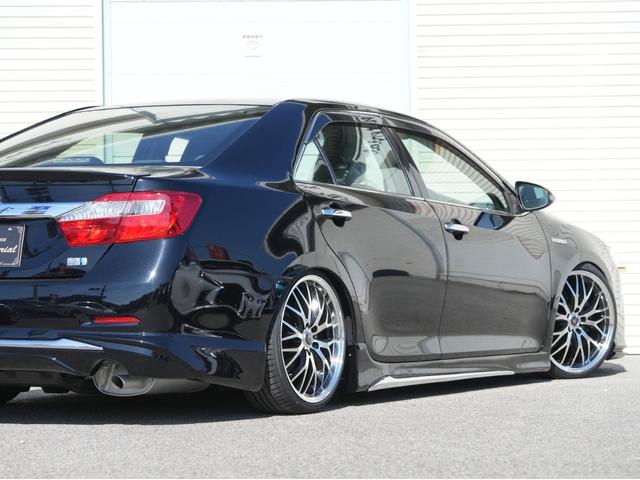 カムリ ハイブリッド 全国保証 ハイブリッド 後期仕様スピンドルエアロ シーケンシャルウィンカーヘッドライト 新品車高調 新品19アルミ 新品タイヤ ナビ 地デジ ETC 走行4万km台(31枚目)