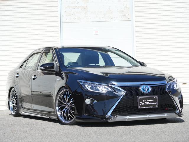 カムリ ハイブリッド 全国保証 ハイブリッド 後期仕様スピンドルエアロ シーケンシャルウィンカーヘッドライト 新品車高調 新品19アルミ 新品タイヤ ナビ 地デジ ETC 走行4万km台(67枚目)