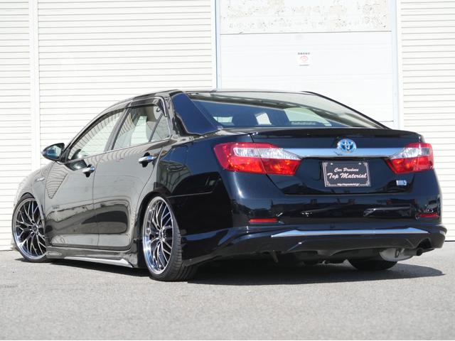 カムリ ハイブリッド 全国保証 ハイブリッド 後期仕様スピンドルエアロ シーケンシャルウィンカーヘッドライト 新品車高調 新品19アルミ 新品タイヤ ナビ 地デジ ETC 走行4万km台(77枚目)