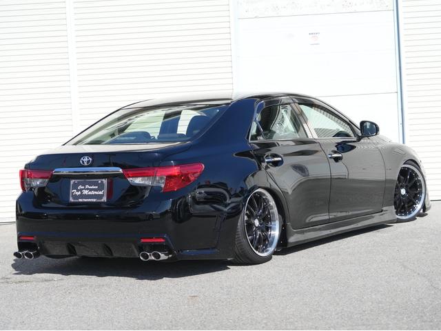 マークＸ ２５０Ｇ　全国保証　後期仕様　リアＧ‘ｓ仕様　新品車高調　３眼シーケンシャルウィンカーヘッドライト　新品１９アルミ　Ｂｌｕｅｔｏｏｔｈ　ＨＤＤナビ　バックカメラ　地デジ　スマートキー　４本出しマフラーカッター（65枚目）