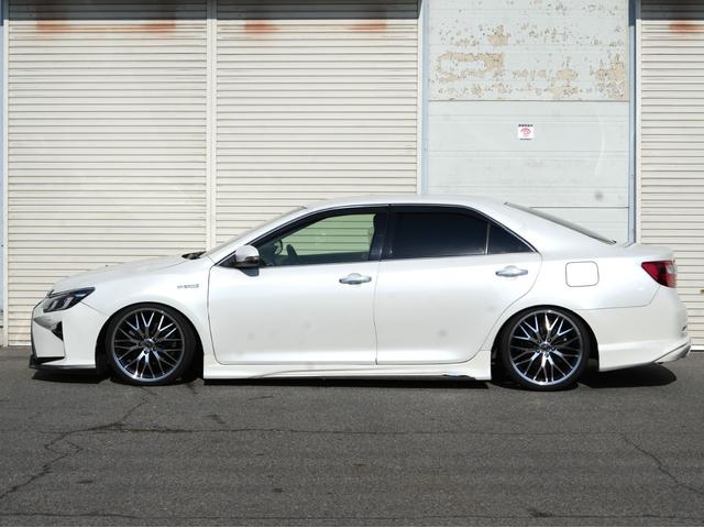 カムリ ハイブリッド　Ｇパッケージ　全国保証　ハイブリッド　後期仕様スピンドルエアロ　シーケンシャルウィンカーヘッドライト　新品車高調　新品１９アルミ　新品タイヤ　ナビ　地デジ　フルセグ地デジ　ＥＴＣ　走行６万ｋｍ台（76枚目）