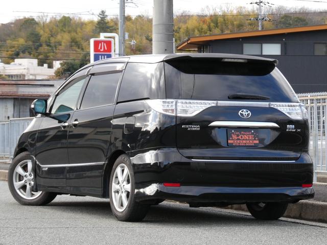 エスティマハイブリッド Ｘ　モデリスタエアロ／両側パワースライド／リアフリップダウンモニター／クルーズコントロール／フルセグＴＶ／ＥＴＣ／ＨＩＤ／プッシュスタート／７人乗り／４ＷＤ／ハイブリット（4枚目）
