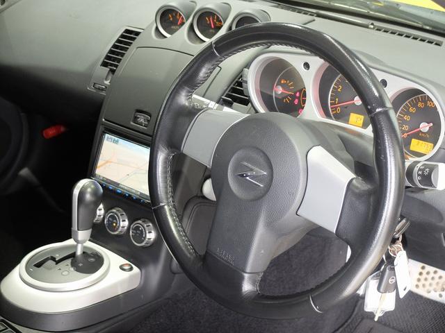 Z 後期モデル VQ35HRエンジン 313馬力 社外ナビ フルセグ 社外リヤスポ 純正18AW キセノン 革巻ステア 3連メーター ETC キーレス(21枚目)