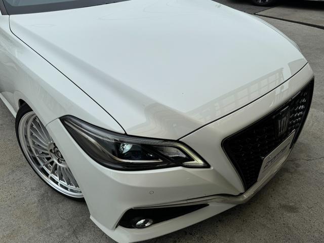 クラウンハイブリッド Ｓ　スポーツスタイル　特別仕様車　ＲＳＲ車高調　ＷＯＲＫ２０インチホイール　社外デジタルインナーミラー　ナビＴＶ　バックカメラ　ＥＴＣ　プリクラッシュ　ＢＳＭ（54枚目）