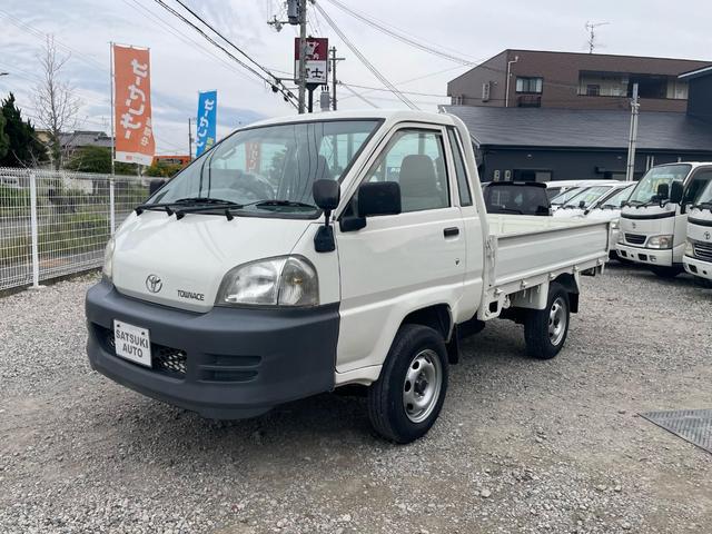 タウンエーストラック シングルジャストローDX スチールデッキ 三方開 4WD コラム5速MT ABS 運転席エアバッグ エアコン パワステ ETC 3人乗り 取説 メンテナンスノート(5枚目)