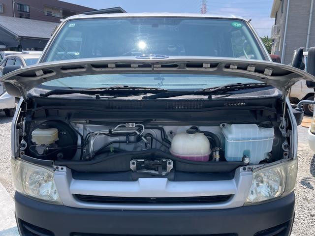 ハイエースバン ロングDX インパネ4速オートマ 運転席&助手席エアバッグ ABS エアコン パワステ パワーウインドウ CD ETC ドライブレコーダー 3人/6人乗り 後席両側スライドドア 取説 スペアキー(38枚目)