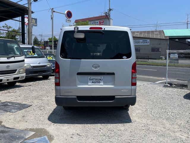 ハイエースバン ロングDX インパネ4速オートマ 運転席&助手席エアバッグ ABS エアコン パワステ パワーウインドウ CD ETC ドライブレコーダー 3人/6人乗り 後席両側スライドドア 取説 スペアキー(59枚目)