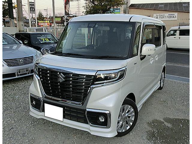 スペーシアカスタム ハイブリッドＧＳ　全方位モニター用カメラパッケージ装着車　デュアルセンサーブレーキサポート　運転席シートヒーター　前後ドライブレコーダー　ビルトインＥＴＣ　プッシュスタート　左パワースライドドア（2枚目）