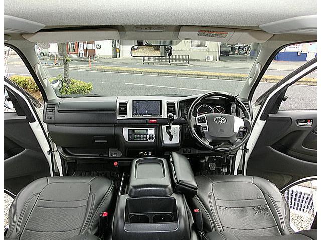 ハイエースバン ロングスーパーGL ローダウン 8インチナビ フルセグTV ETC バックカメラ スマートキー ホーネットセキュリティ(5枚目)