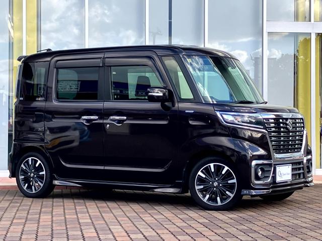 スペーシアカスタム ハイブリッドXS ワンオーナー車/社外ナビ/バックカメラ/Bluetoothオーディオ/社外後席モニター/両側パワースライドドア/デュアルブレーキサポート/ステアリングスイッチ/クルーズコントロール/シートヒーター(6枚目)