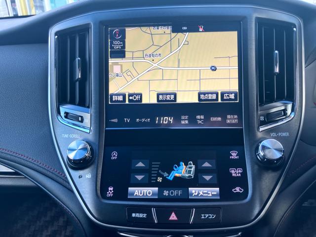 クラウン アスリートS-T J-フロンティアリミテッド 黒本革エアシート/メーカーナビ/バックカメラ/レーダークルコン/Bluetoothオーディオ/Blu-ray再生/純正18インチメッキアルミ/LEDヘッドライト/フォグライト/パドルシフト/ETC(8枚目)