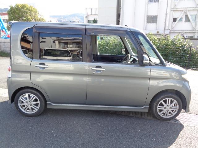 タント カスタムＸ　車検Ｒ９／１１　４ＤＡＴ　ＰＳ　ＡＡＣ　ＰＷ　ＷＡＢ　ＡＢＳ　ＣＤ　ＤＶＤ　ＥＴＣ　キーレス　スマートキー　電格ミラー　ＳＤナビ（ケンウッド・ＭＤＶ－Ｘ７０１）　フルセグＴＶ　左リヤスライドドア（4枚目）