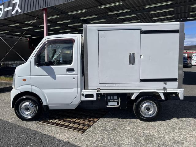 キャリイトラック 　冷凍車２ＷＡＹエアコン・車検令和８年３月・５速マニュアル・サーモキング製２ＷＡＹ冷凍機・後部観音開き・左スライドドア・冷蔵冷凍機取説あり・パワステ（8枚目）