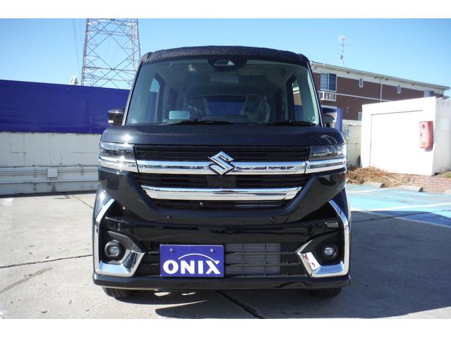 スペーシアカスタム ハイブリッドＸＳ　２ＷＤ　新車　スズキセーフティサポート　全方位モニター付９インチメモリーナビ（スズキコネクト対応）純正ＥＴＣ　純正バイザー＆フロアマット　ボディコーティング付（9枚目）