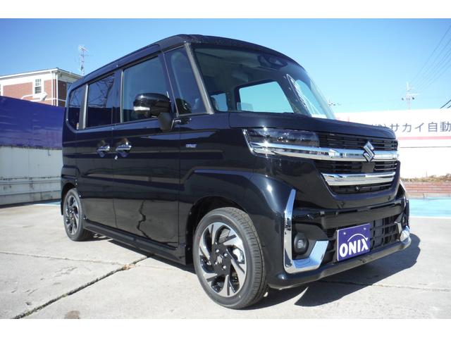 スペーシアカスタム ハイブリッドＸＳ　２ＷＤ　新車　スズキセーフティサポート　全方位モニター付９インチメモリーナビ（スズキコネクト対応）純正ＥＴＣ　純正バイザー＆フロアマット　ボディコーティング付（12枚目）