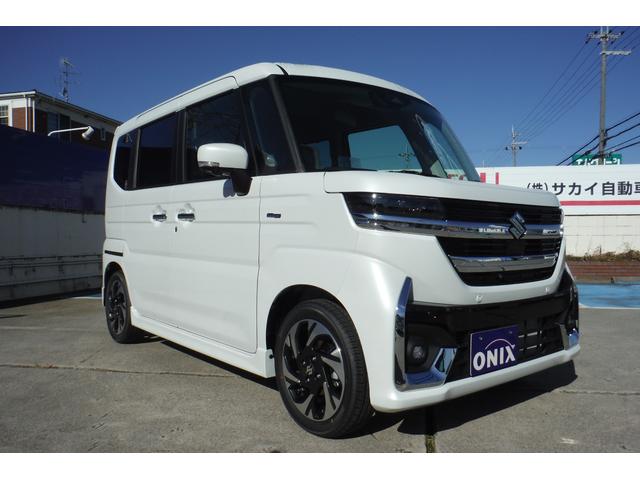 スペーシアカスタム ハイブリッドXSターボ 2WD 新車 スズキセーフティサポート 全方位モニター付9インチメモリーナビ(スズキコネクト対応)純正ETC 純正バイザー&フロアマット ボディコーティング付(12枚目)