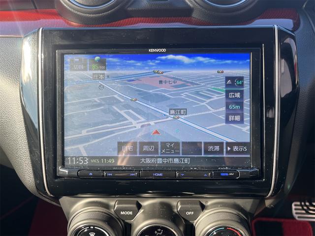 スイフトスポーツ ベースグレード　ワンオーナー　オートマ　セーフティサポート　ＬＥＤヘッドランプ　１７インチアルミホイール　キーレスプッシュスタート　８インチフルセグナビ　バックカメラ　運転席シートヒーター　ステンレス製ペダル（4枚目）