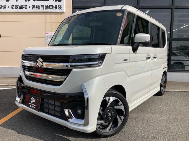 スペーシアカスタム ハイブリッドＸＳターボ　当社レンタカーアップ　デュアルセンサーブレーキサポート　アダプティブクルーズコントロール　両側パワースライドドア　ケンウッドナビ　フルセグ　バックカメラ　ＬＥＤヘッドライト　純正１５インチＡＷ（2枚目）