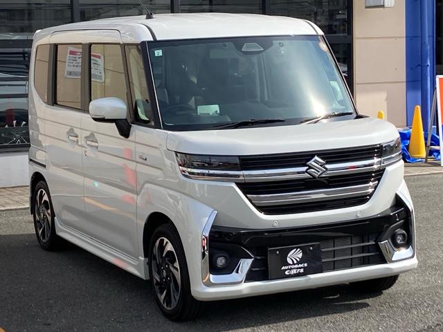 スペーシアカスタム ハイブリッドＸＳターボ　当社レンタカーアップ　デュアルセンサーブレーキサポート　アダプティブクルーズコントロール　両側パワースライドドア　ケンウッドナビ　フルセグ　バックカメラ　ＬＥＤヘッドライト　純正１５インチＡＷ（3枚目）