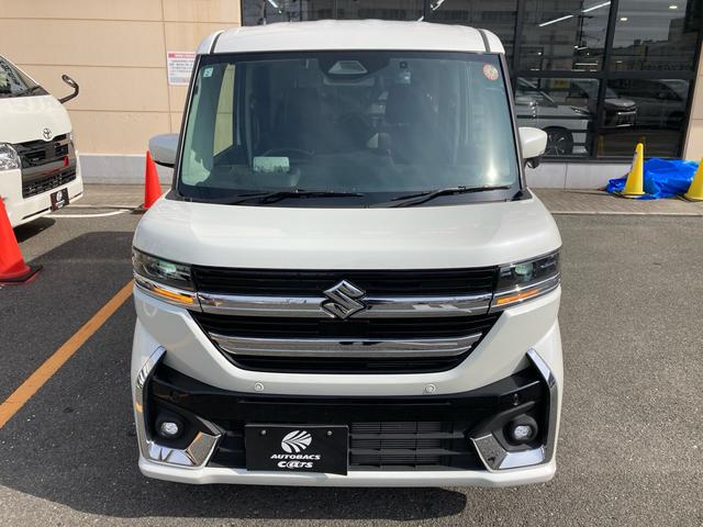 スペーシアカスタム ハイブリッドＸＳターボ　当社レンタカーアップ　デュアルセンサーブレーキサポート　アダプティブクルーズコントロール　両側パワースライドドア　ケンウッドナビ　フルセグ　バックカメラ　ＬＥＤヘッドライト　純正１５インチＡＷ（4枚目）