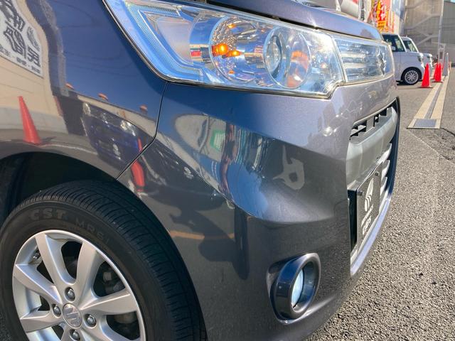 ワゴンRスティングレー X レーダブレーキサポート スマートキー プッシュスタート アイドリングストップ HIDヘッドライト 社外LEDフォグランプ プライバシーガラス 純正14インチAW 社外CDチューナー(6枚目)