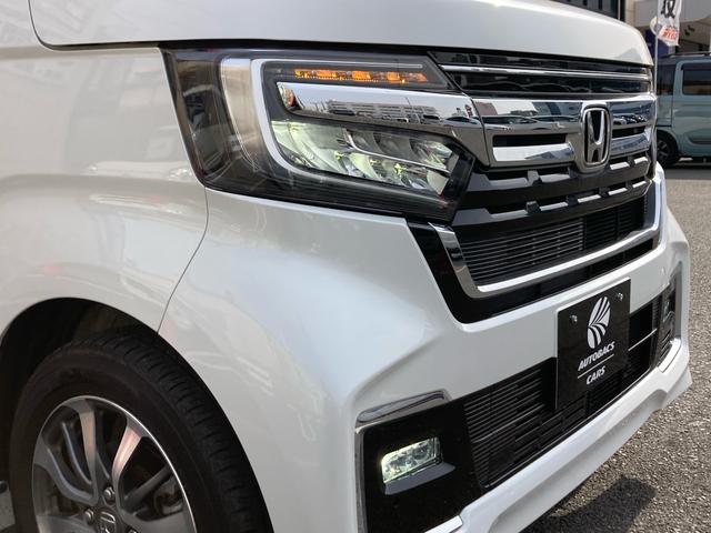 Ｎ－ＢＯＸカスタム Ｌ　両側パワースライドドア　ホンダセンシング　アダプティブクルーズコントロール　ディーラー純正ナビ　フルセグＴＶ　バックカメラ　サイド＆カーテンエアバック　ＬＥＤヘッドライト　純正１４インチＡＷ（6枚目）