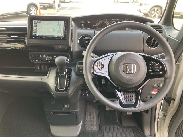 Ｎ－ＢＯＸカスタム Ｌ　両側パワースライドドア　ホンダセンシング　アダプティブクルーズコントロール　ディーラー純正ナビ　フルセグＴＶ　バックカメラ　サイド＆カーテンエアバック　ＬＥＤヘッドライト　純正１４インチＡＷ（7枚目）