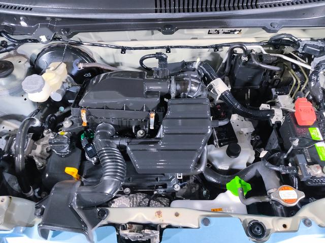 アルト F レーダーブレーキサポート装着車/5AGS/禁煙/衝突軽減/誤発進抑制/キーレス/13インチ社外アルミホイール/FM・AMラジオ付きCDプレイヤー/PS/PW/取扱説明書/記録簿/(58枚目)