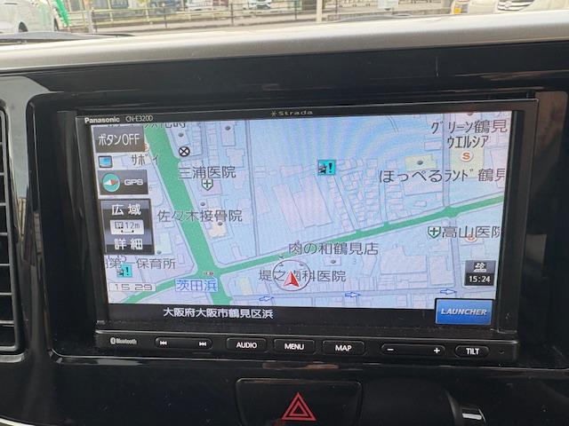 デイズルークス Ｘ　社外メモリーナビ　ワンセグＴＶ　全方向カメラ　ブルーツゥース対応ナビ　左パワースライドドア　ＥＴＣ車載器　スマートキー　Ｐスタート　黒革調シートカバー　アイドリングストップ（9枚目）