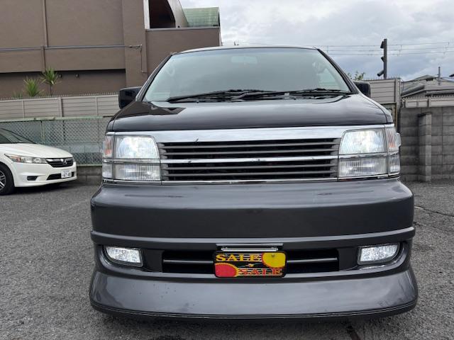 キャラバンエルグランド Ｖ　社外１０インチナビ　フルセグＴＶ　バックカメラ　ブルーツゥース対応ナビ　全席シートカバー施工　社外１８ＡＷ　後席ツインモニター　社外マフラー　ウーハー　ＥＴＣ車載器　オートライト（2枚目）