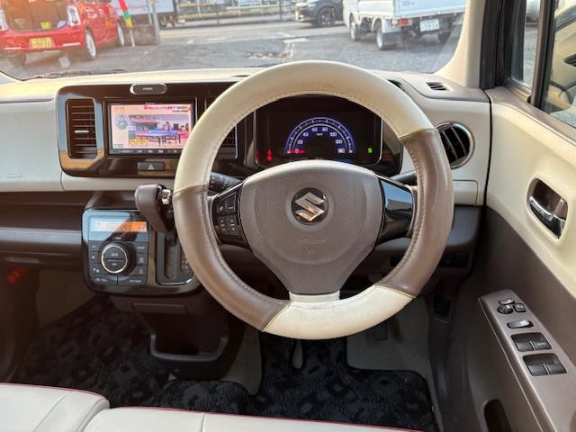 MRワゴンWit XS 純正メモリーナビ ワンセグTV バックカメラ ETC車載器 HIDヘッド スマートキー Pスタート アイドリングストップ スマートキー Pスタート 純正14AW ステアリングスイッチ オートライト(9枚目)