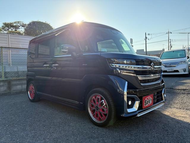 スペーシアカスタム ハイブリッドXSターボ 全方向モニター付き メモリーナビスズキコネクト 純正メモリーナビ フルセグTV 全方向カメラ ETC2.0ナビ連動 駐車監視モード付前後カメラドライブレコーダー 衝突軽減ブレーキ レーンキープアシスト(3枚目)