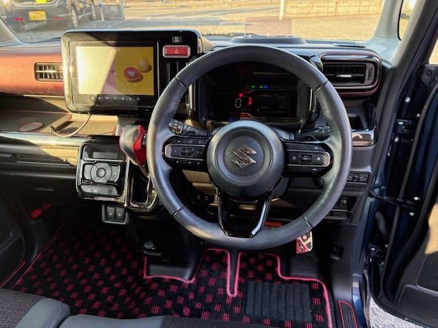 スペーシアカスタム ハイブリッドXSターボ 全方向モニター付き メモリーナビスズキコネクト 純正メモリーナビ フルセグTV 全方向カメラ ETC2.0ナビ連動 駐車監視モード付前後カメラドライブレコーダー 衝突軽減ブレーキ レーンキープアシスト(7枚目)