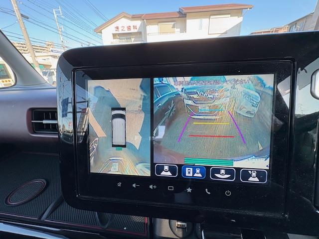 スペーシアカスタム ハイブリッドXSターボ 全方向モニター付き メモリーナビスズキコネクト 純正メモリーナビ フルセグTV 全方向カメラ ETC2.0ナビ連動 駐車監視モード付前後カメラドライブレコーダー 衝突軽減ブレーキ レーンキープアシスト(23枚目)
