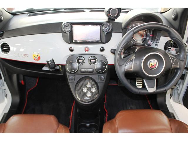 アバルト５００Ｃ ベースグレード☆エッセエッセＫＯＮＩキット装着車☆Ｔベルト・　テンショナー・ウォーターポンプ・ＬＬＣ交換済（Ｒ５／１０－７９５５０ｋｍ時記録簿有）レコードモンツァマフラー☆茶革スポーツシート☆ナビ・ＴＶ・バックモニター・ＥＴＣ・ドラレコ・リモコンキー☆検Ｒ８／７（25枚目）