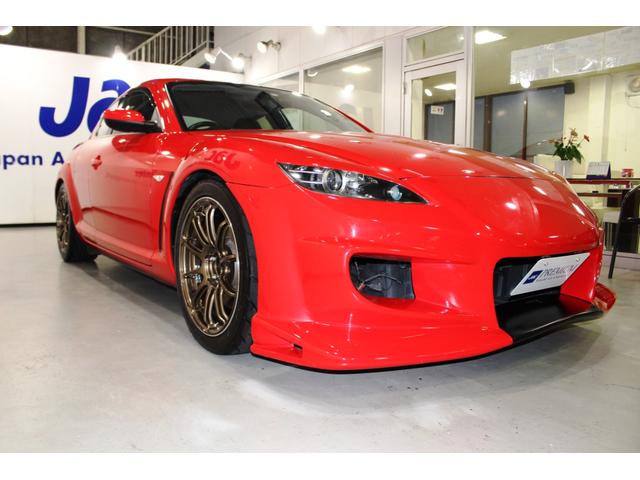 ＲＸ－８ トゥルーレッドスタイルＶｅｉｌｓｉｄｅフロントエアロ★専用色　☆禁煙車☆ＡＤＶＡＮＲａｃｉｎｇＲＳＩＩＩ１８ＡＷ＆ＢＬＩＴＺフルタップ車高調★Ｄｅｆｉ３連メーター★カロッツェリアメモリナビ／フルセグＴＶ／ＤＶＤ／ＢＴ前後ドラレコ／ＥＴＣ★カード型アドバンストキー（4枚目）
