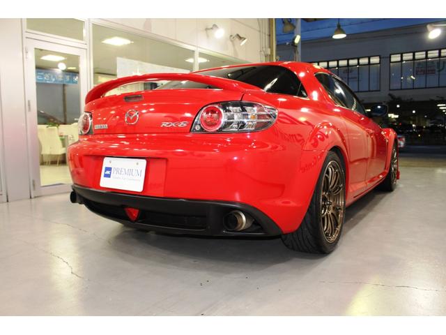 ＲＸ－８ トゥルーレッドスタイルＶｅｉｌｓｉｄｅフロントエアロ★専用色　☆禁煙車☆ＡＤＶＡＮＲａｃｉｎｇＲＳＩＩＩ１８ＡＷ＆ＢＬＩＴＺフルタップ車高調★Ｄｅｆｉ３連メーター★カロッツェリアメモリナビ／フルセグＴＶ／ＤＶＤ／ＢＴ前後ドラレコ／ＥＴＣ★カード型アドバンストキー（6枚目）
