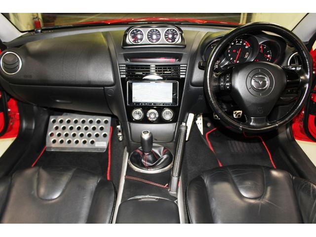 ＲＸ－８ トゥルーレッドスタイルＶｅｉｌｓｉｄｅフロントエアロ★専用色　☆禁煙車☆ＡＤＶＡＮＲａｃｉｎｇＲＳＩＩＩ１８ＡＷ＆ＢＬＩＴＺフルタップ車高調★Ｄｅｆｉ３連メーター★カロッツェリアメモリナビ／フルセグＴＶ／ＤＶＤ／ＢＴ前後ドラレコ／ＥＴＣ★カード型アドバンストキー（12枚目）
